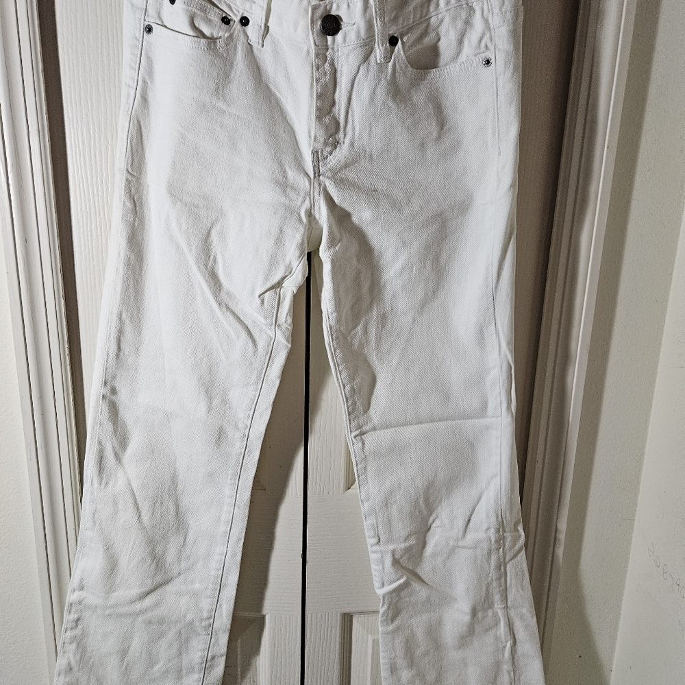 J. Crew Bootcut Stretch Cream Jeans